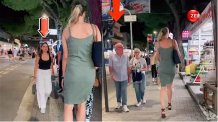 Hilarious seeing someone taller than Adam!! Because she's wearing heels