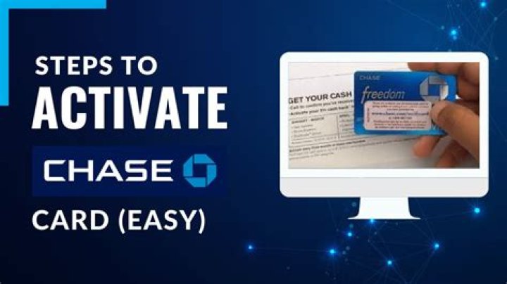 How to activate your Chase credit card 2023
