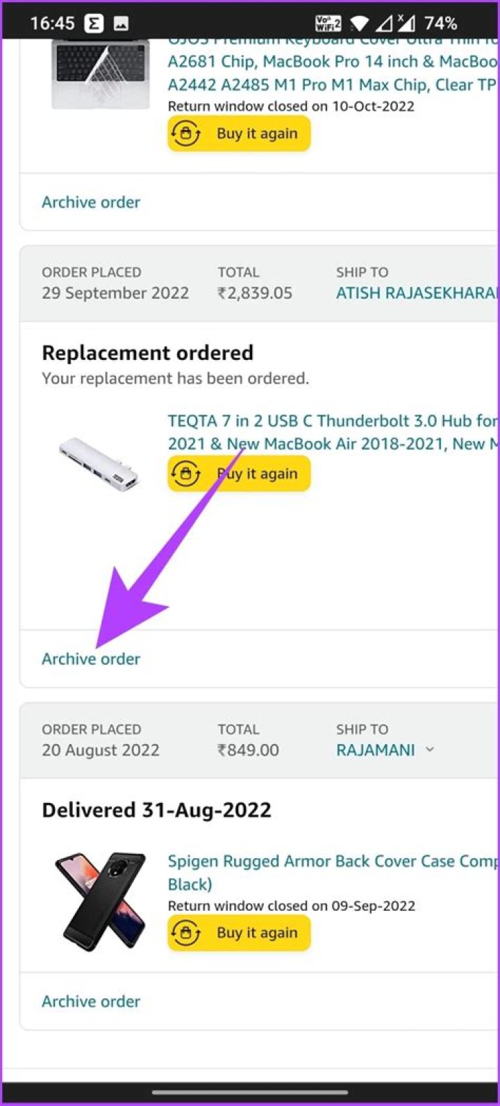 How to Archive Amazon Orders on Mobile and Desktop Guiding Tech
