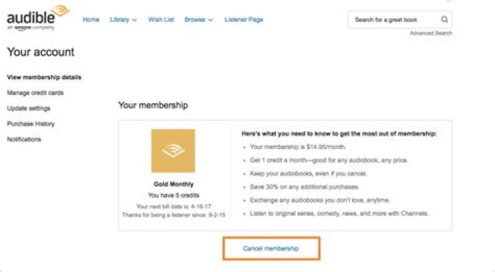 How to Cancel Audible
