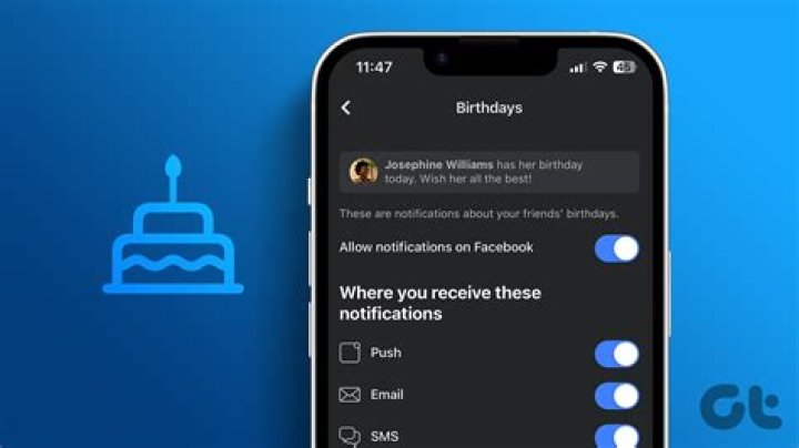 How To Enable Facebook Birthday Notifications YouTube