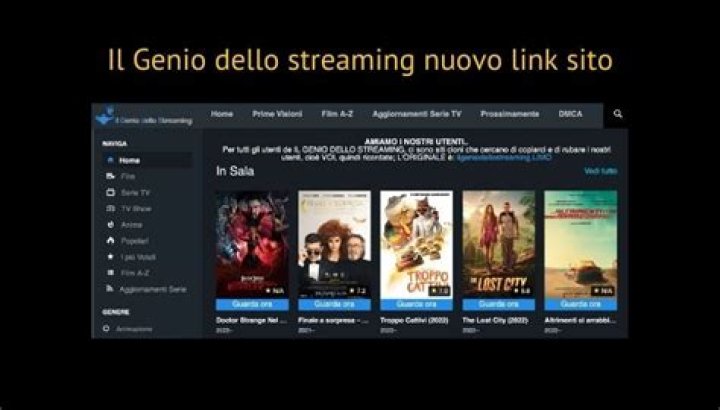 Il Genio dello Streaming nuovo indirizzo di Maggio