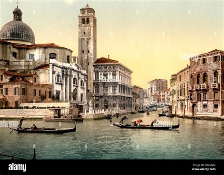 Image of Venice, Italy Circa September 2016 Lido Di Venezia (Meaning