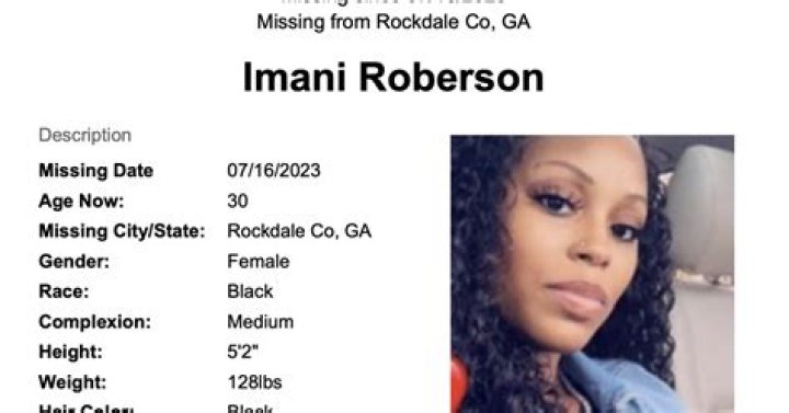 Imani Roberson missing in Rockdale County,