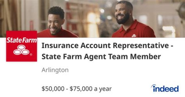 Insurance Account Representative State Farm Agent Team Member (Base