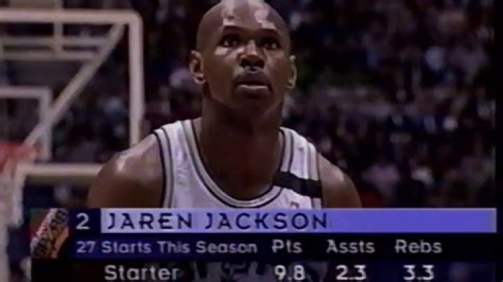 Jaren Jackson Sr Spurs 14pts vs Sonics (1998) YouTube