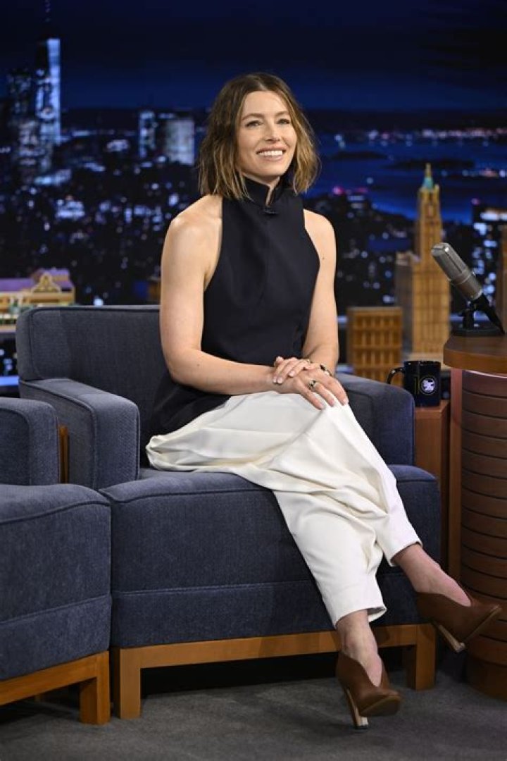 Jessica Biel The Tonight Show Starring Jimmy Fallon in NYC 07/25/2017
