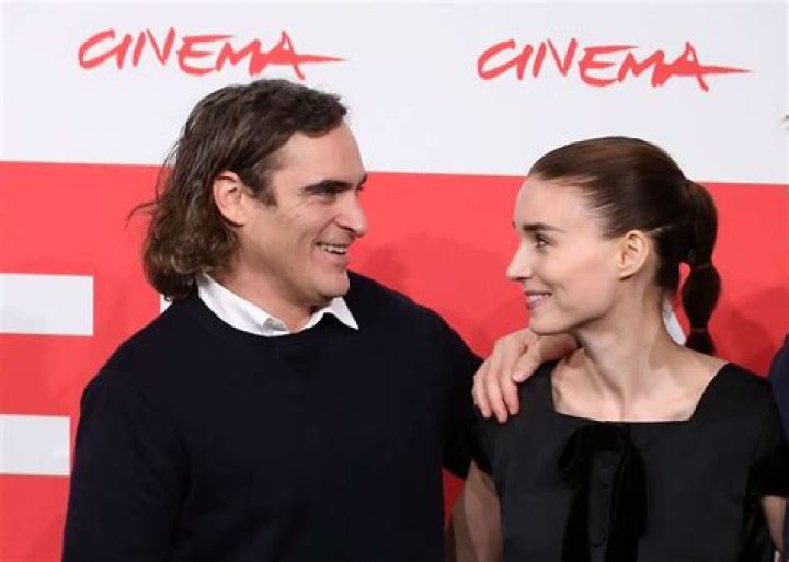 Joaquin Phoenix and Rooney Mara attend the National Animal Rights Day protest