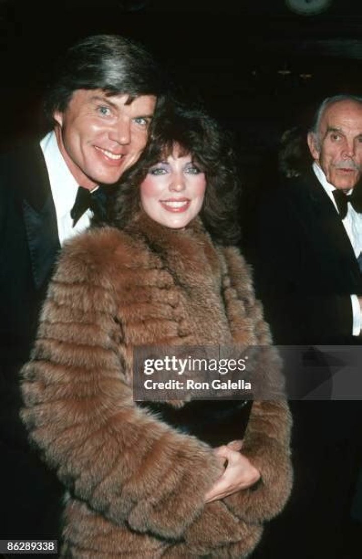 John Davidson and Rhonda Rivera at the ABC affiliates party at the