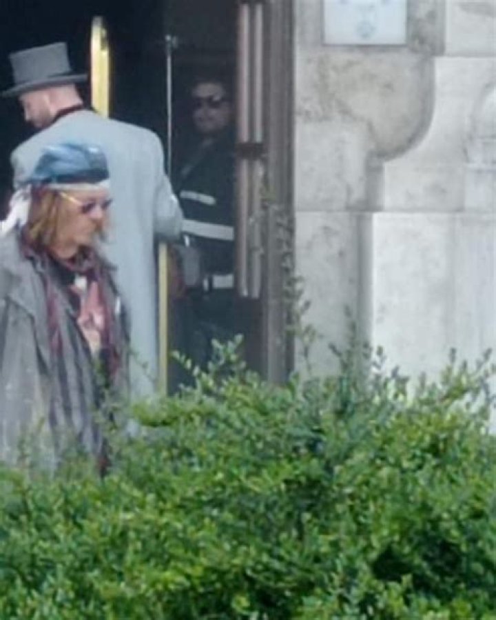 Johnny Depp outside Hotel Gellert in Budapest, Hungary 2023 Budapest