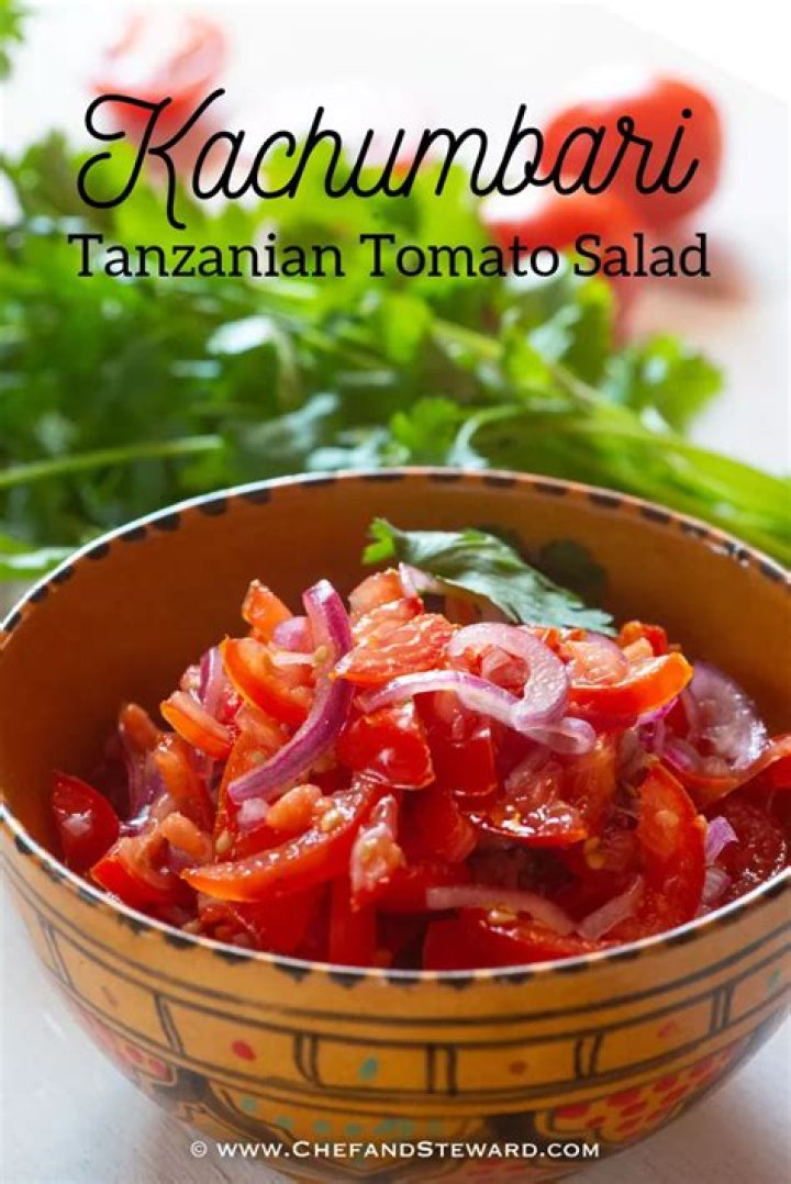 Kachumbari Tanzanian Tomato Salad Recipe in 2021 Tomato salad