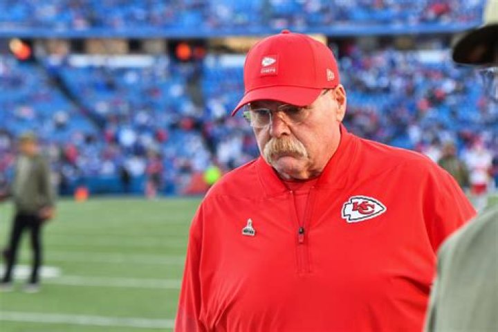 Kansas City Chiefs coach Andy Reid's mustache freezes with icicles on
