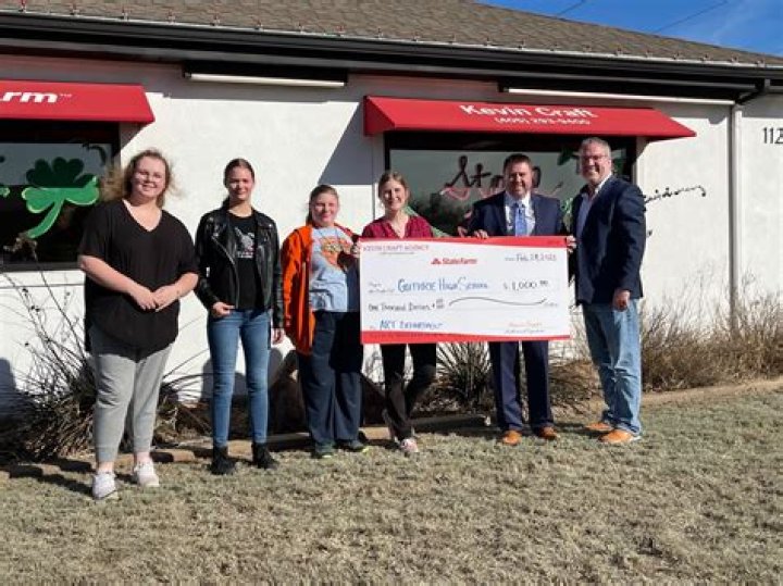 Kevin Craft State Farm donates to GHS art department Guthrie News Page