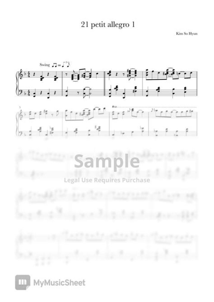 Kim So Hyun 21 Petit allegro Ⅰ (vol.2) Sheets