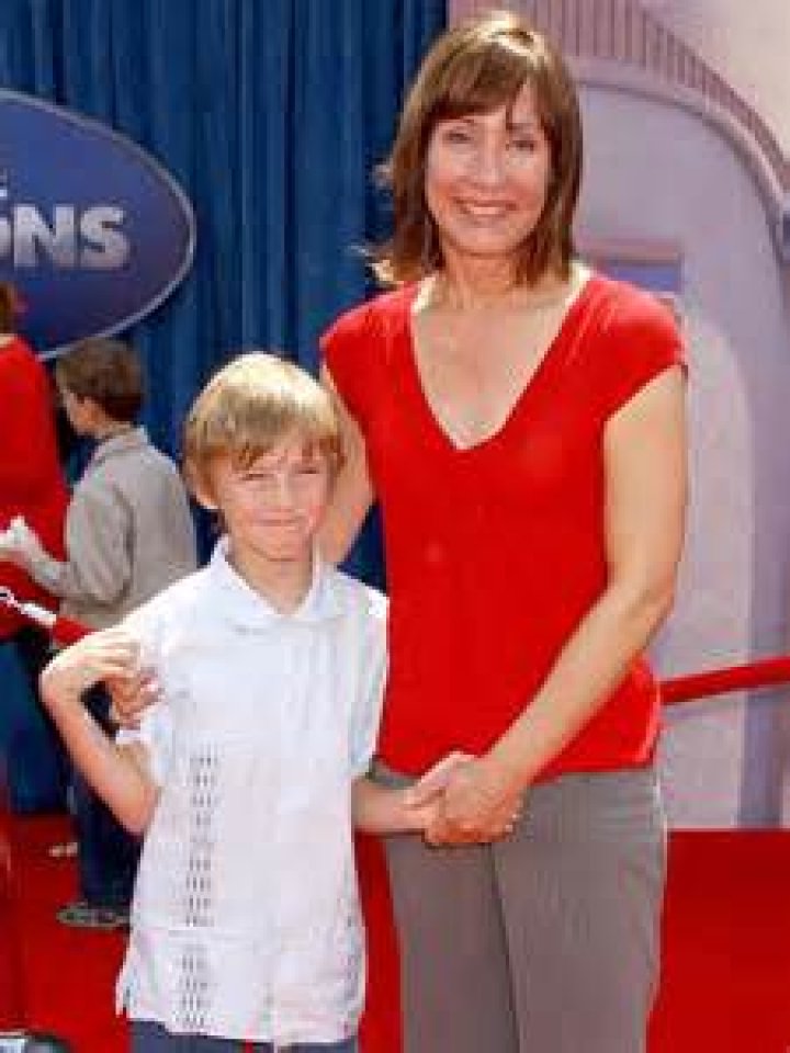 Laurie Metcalf and son Will Los Angeles premiere of 'Meet the Robinsons