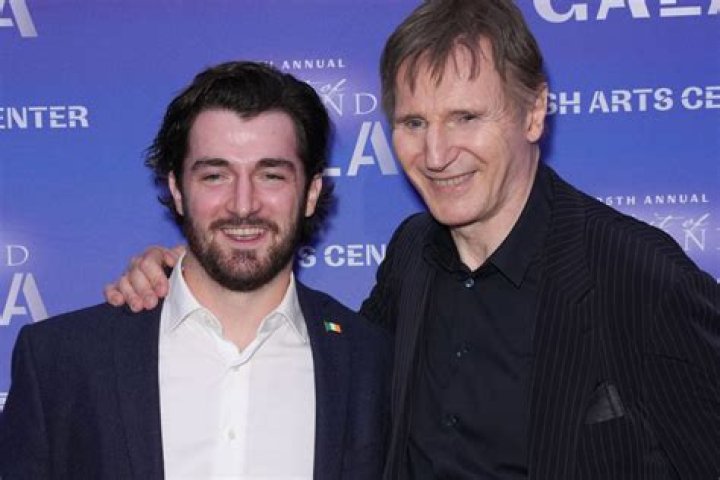 Liam Neeson and youngest boy Daniel look strikingly similar as they