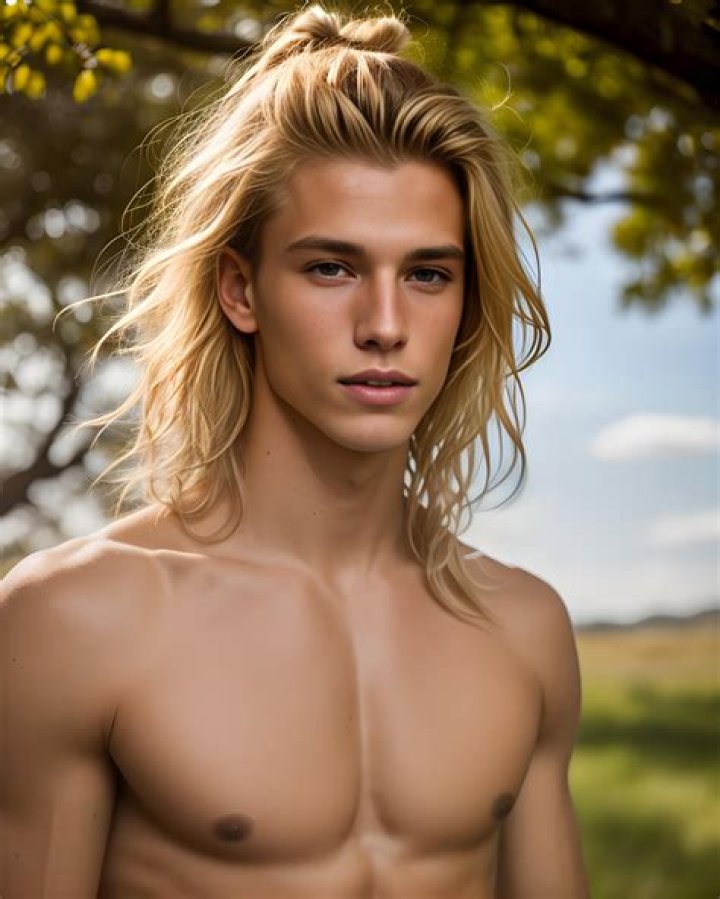 Long Hair Male Model, Blonde Male Models, Long Hair Models, Model Hair