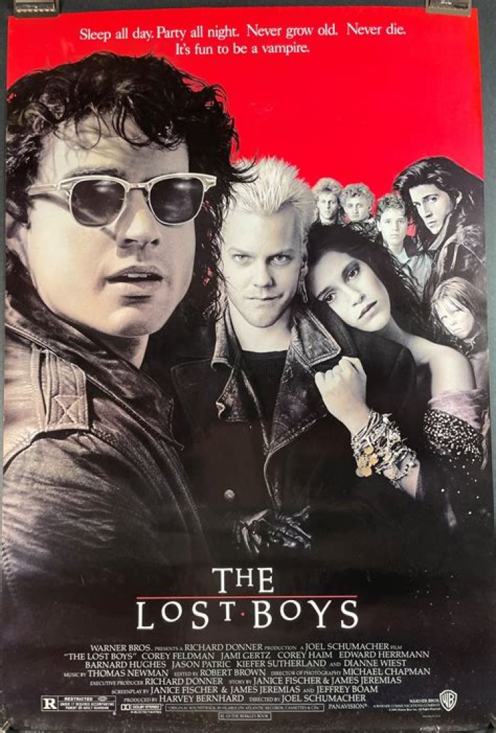 LOST BOYS, Original Vampire Kiefer Sutherland Movie Poster Original