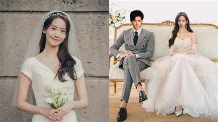 Lovely wedding photos of YoonA and Lee Jong Suk from 'Big Mouth