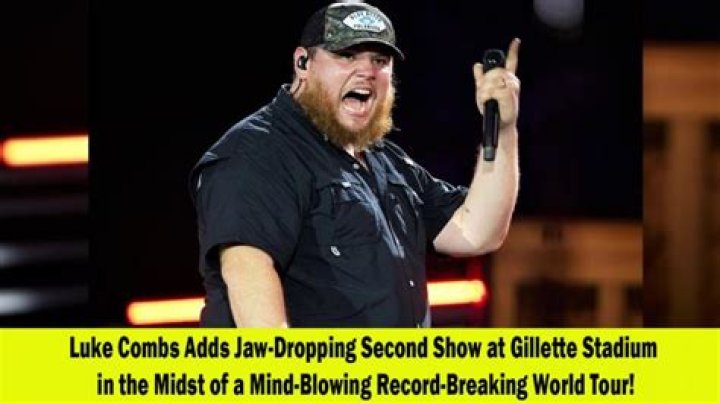 Luke Combs World Tour Gillette Stadium