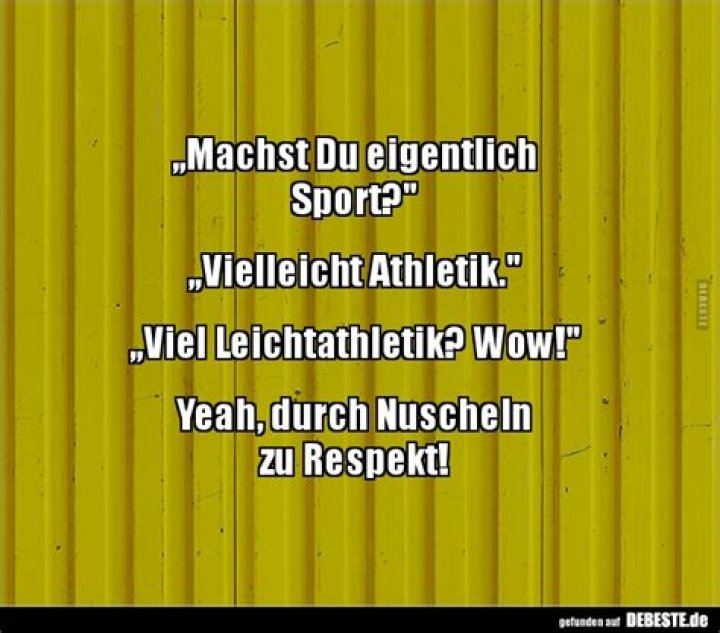 Machst du eigentlich Sport?.. DEBESTE.de