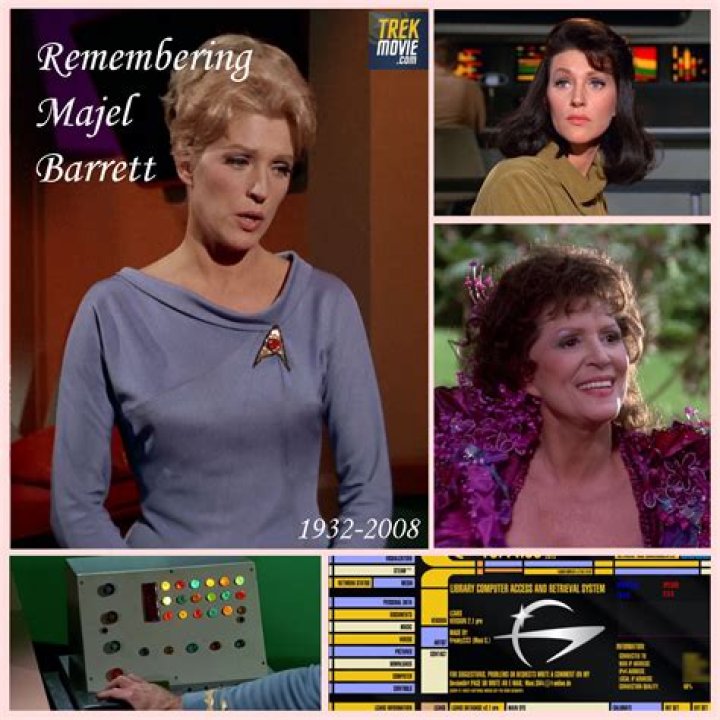 Majel Barrett in a Star Trek Promo Star Trek Original Series, Star Trek