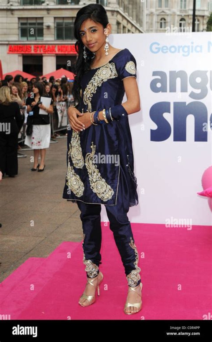Manjeeven Grewal at the UK film premiere of ''Angus, Thongs and Perfect