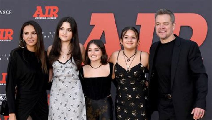 Matt Damon Makes Rare Public Appearance with His Three Youngest