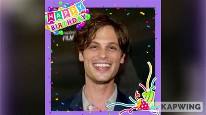 Matthew Gray Gubler Birthday