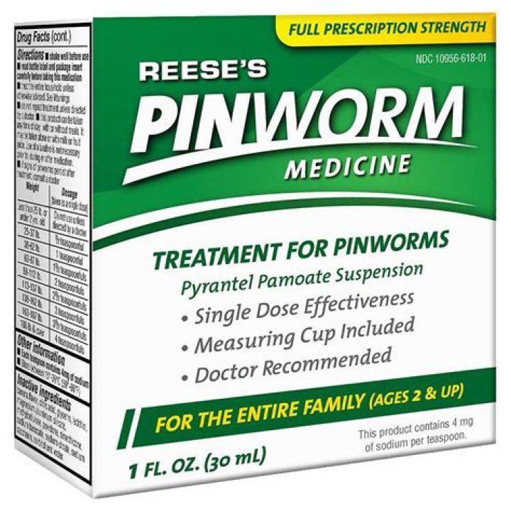 Mebendazole Over The Counter Reese's Pinworm Medicine, 1 oz