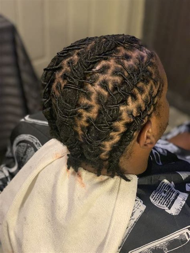 Men Short Loc Styles Barrel Twist Rolls