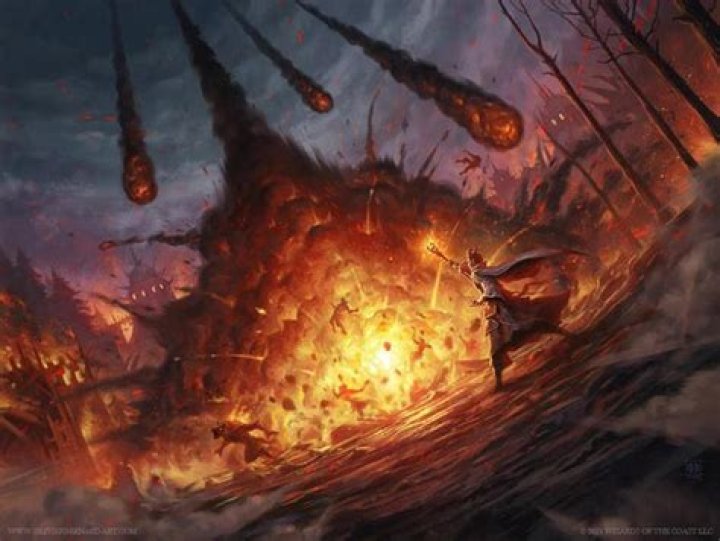 Meteor Swarm 5e Cosmic Destruction in D&D dnd dice