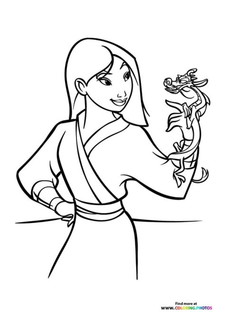 Mulan Coloring Page Princess coloring pages, Disney princess colors