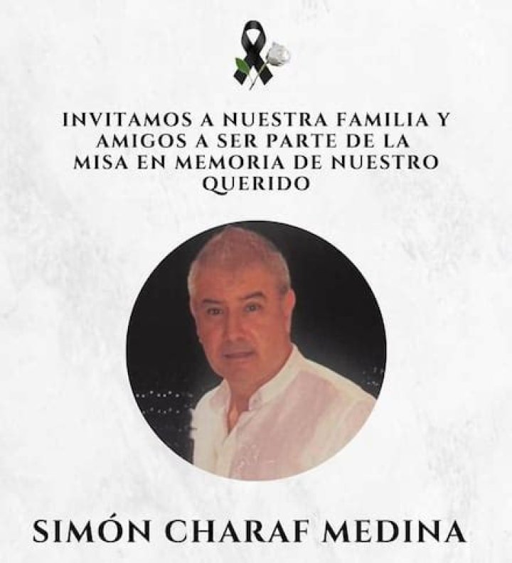 Muri&oacute; Sim&oacute;n Charaf Medina, ex esposo de Lupita Jones y due&ntilde;o del Bar Bar