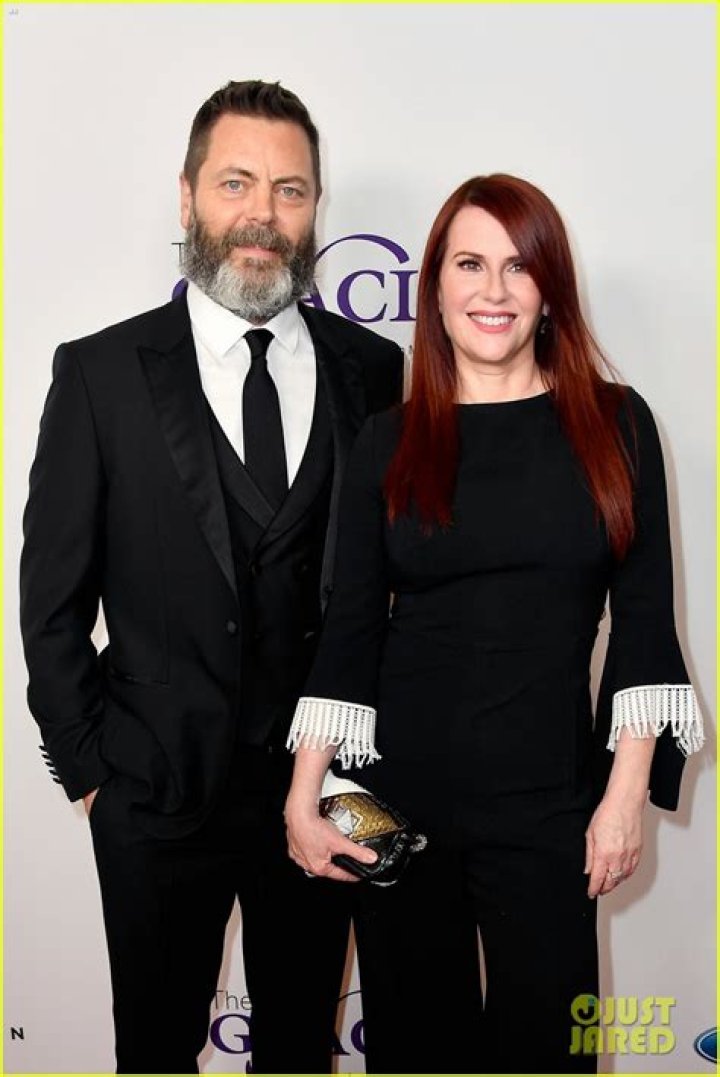 Nick Offerman Honors Wife Megan Mullally at Gracie Awards 2018! Photo