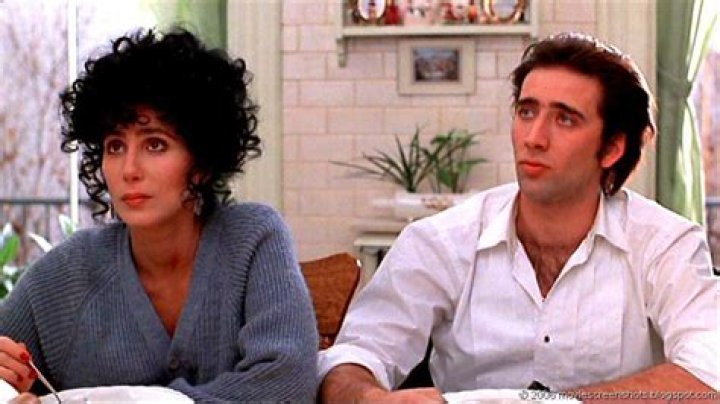 Nicolas Cage and Cher in the film "Moonstruck" (1987)
