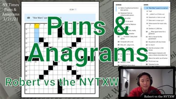 NYT Puns and Anagrams YouTube