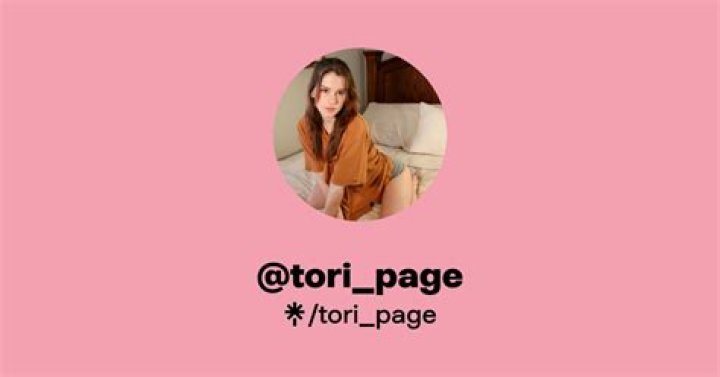 Onlyfans of Tori Page Photos and videos 2024.