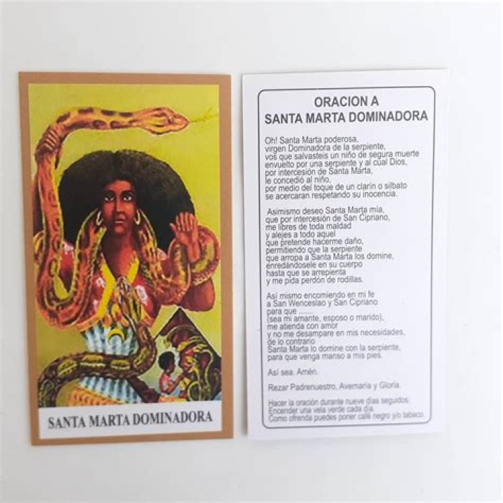 Oración a Santa Marta dominadora Oración a Santa Marta
