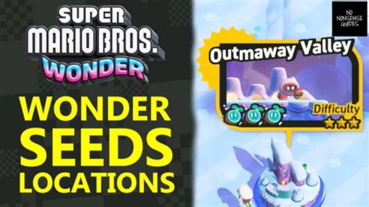 Outmaway Valley Wonder Seeds Locations Super Mario Wonder YouTube