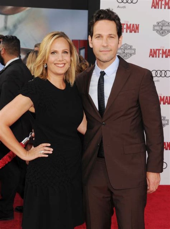 Paul Rudd and his wife Julie Yaeger arrive at the movie premiere of