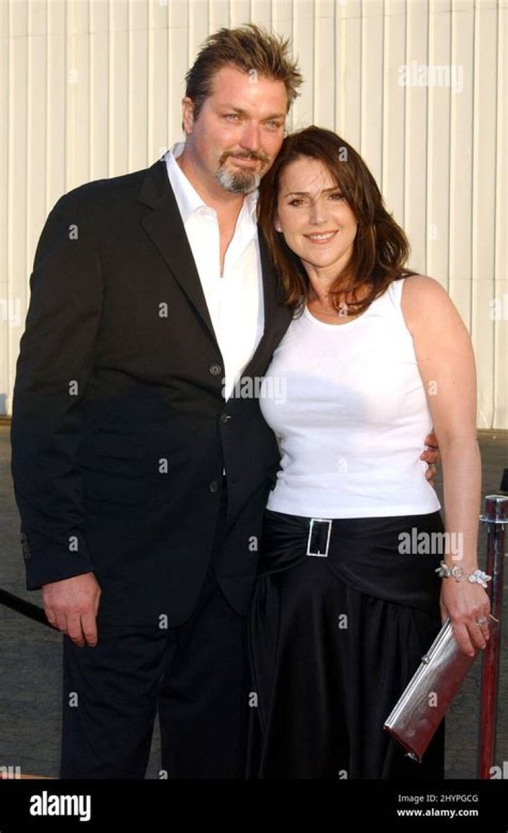 Peri Gilpin and husband Christian Vincent Premother's day party at