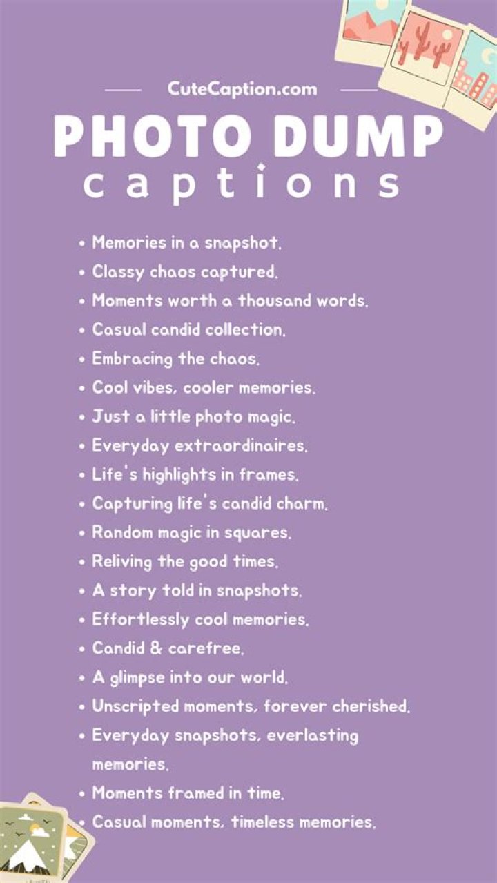 Photo dump captions Good insta captions, Instagram quotes captions