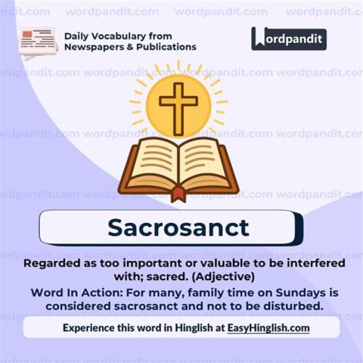 picture vocabulary sacrosanct