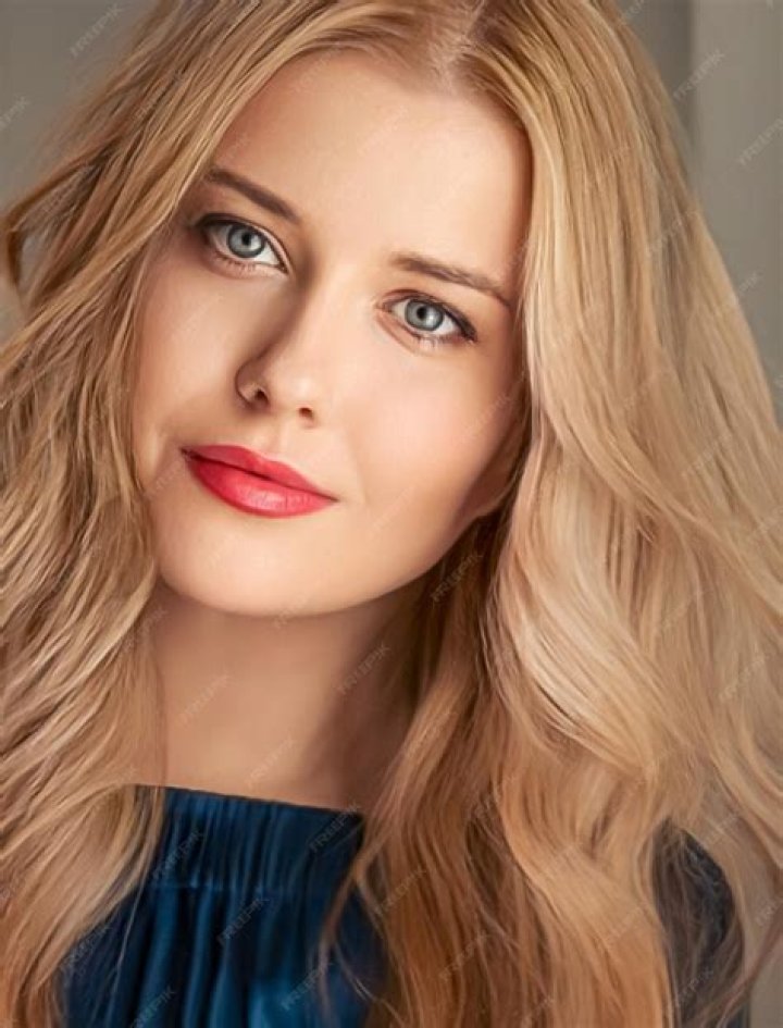 Portrait of beautiful blonde woman Stock Photo by Dutko PhotoDune