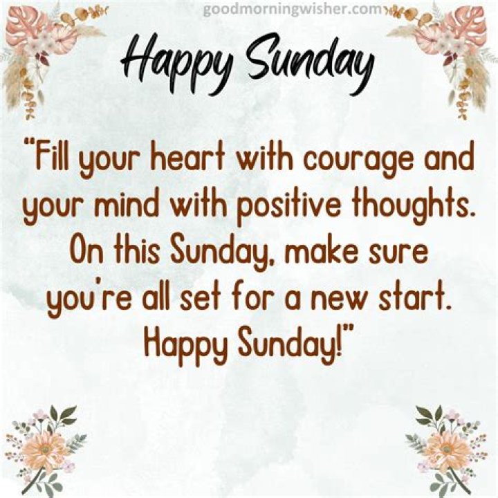 Positive Sunday Thoughts
