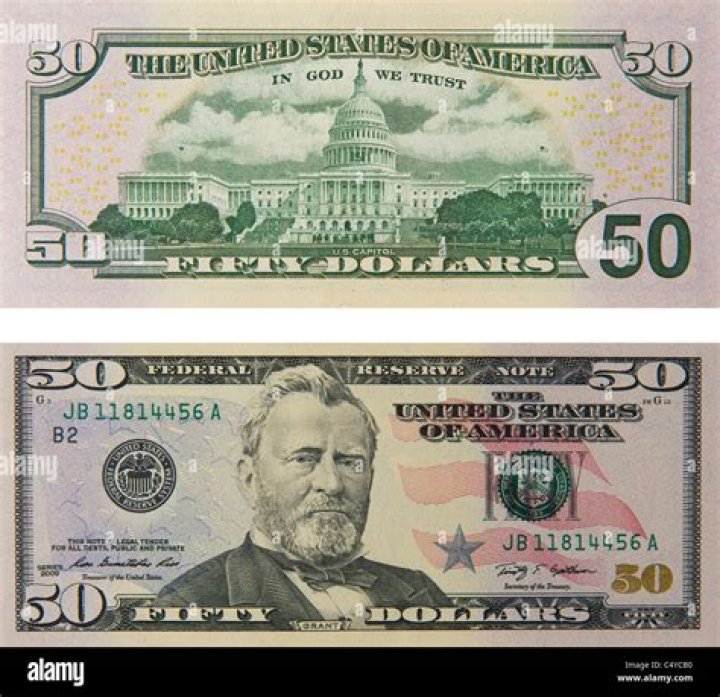 Printable High Resolution 50 Dollar Bill