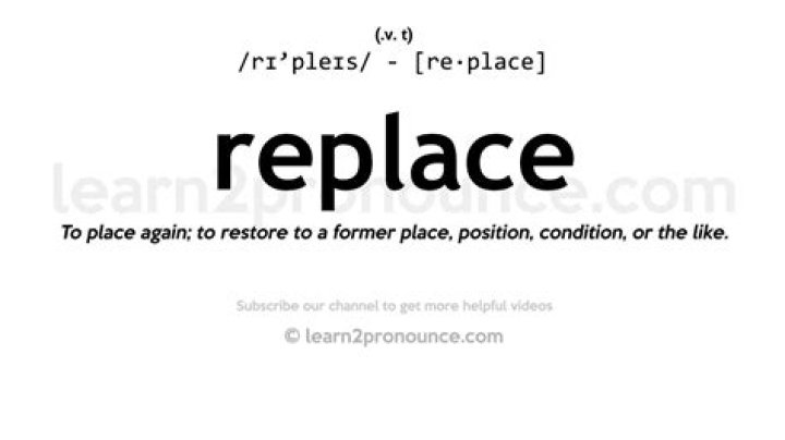 Pronunciation of Replace Definition of Replace YouTube