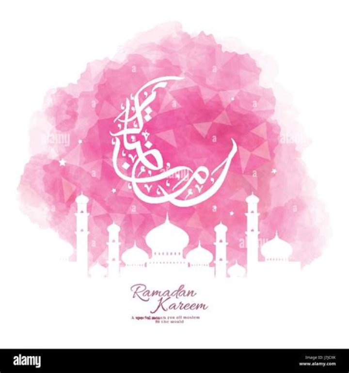 Ramadan Kareem Calligraphy with Mosque in Moon Design 999454 Vector Art