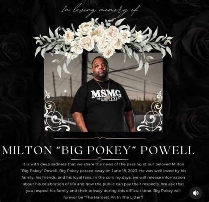 Rapper Milton Powell Obituary Death Cause Collapse At show